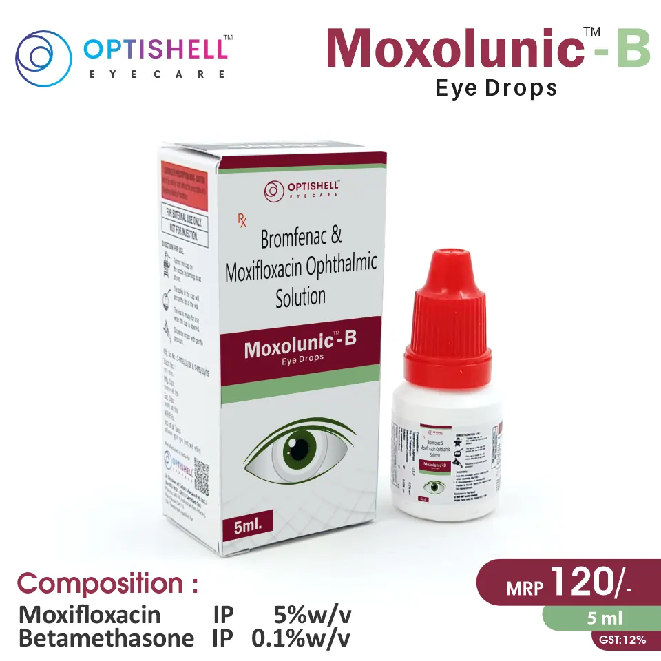 Moxifloxacin + Betamethasone Ear Drops at the best price in PCD Pharma Franchise for Antibiotic, and Infection Treatment.